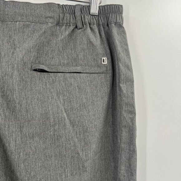 Linksoul XL Gray Heather Hybrid Pants Performance Stretch Zip Ankle Golf Travel - Picture 12 of 14